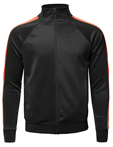 Men's Shoulder Panel Zip-Up Track Jacket3