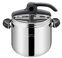 Lagostina Mia Pentola a Pressione 7 L in Acciaio Inox 18/10 &Oslash; 22 cm, Pentola Induzione e Gas, Coperchio con Apertura Facilitata, Fondo a tre Strati, Lavabile in Lavastoviglie