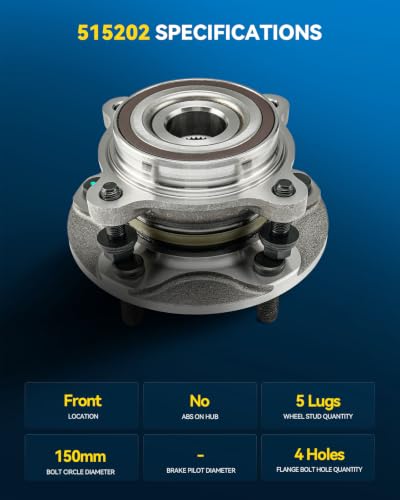 Image of PHILTOP 515202 2 x Front Wheel Bearings Hub Assembly Fit Toyota Tundra