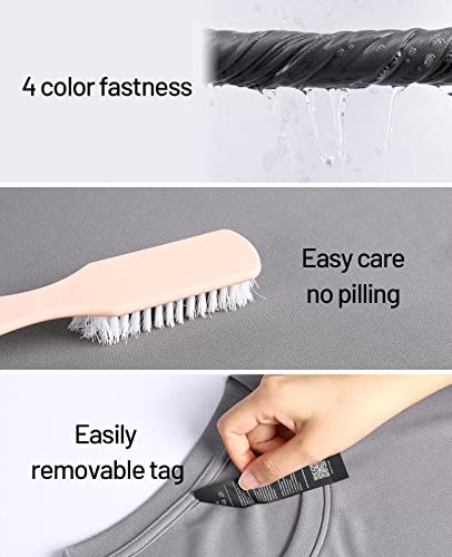 Mier Men's Quick Dry Workout Shirts V-Neck Moisture Wicking Running Athletic Performance T-Shirts Recycled Polyester Top Tee, Grey, Xl #TOP3