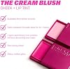 BASMA Beauty Rubor en crema para mejillas, rubor de maquillaje construible y no pegajoso | Rubor vegano de larga duración sin gluten para mejillas y labios con vitamina E, aloe vera y extracto de romero (rosa chicle) 8