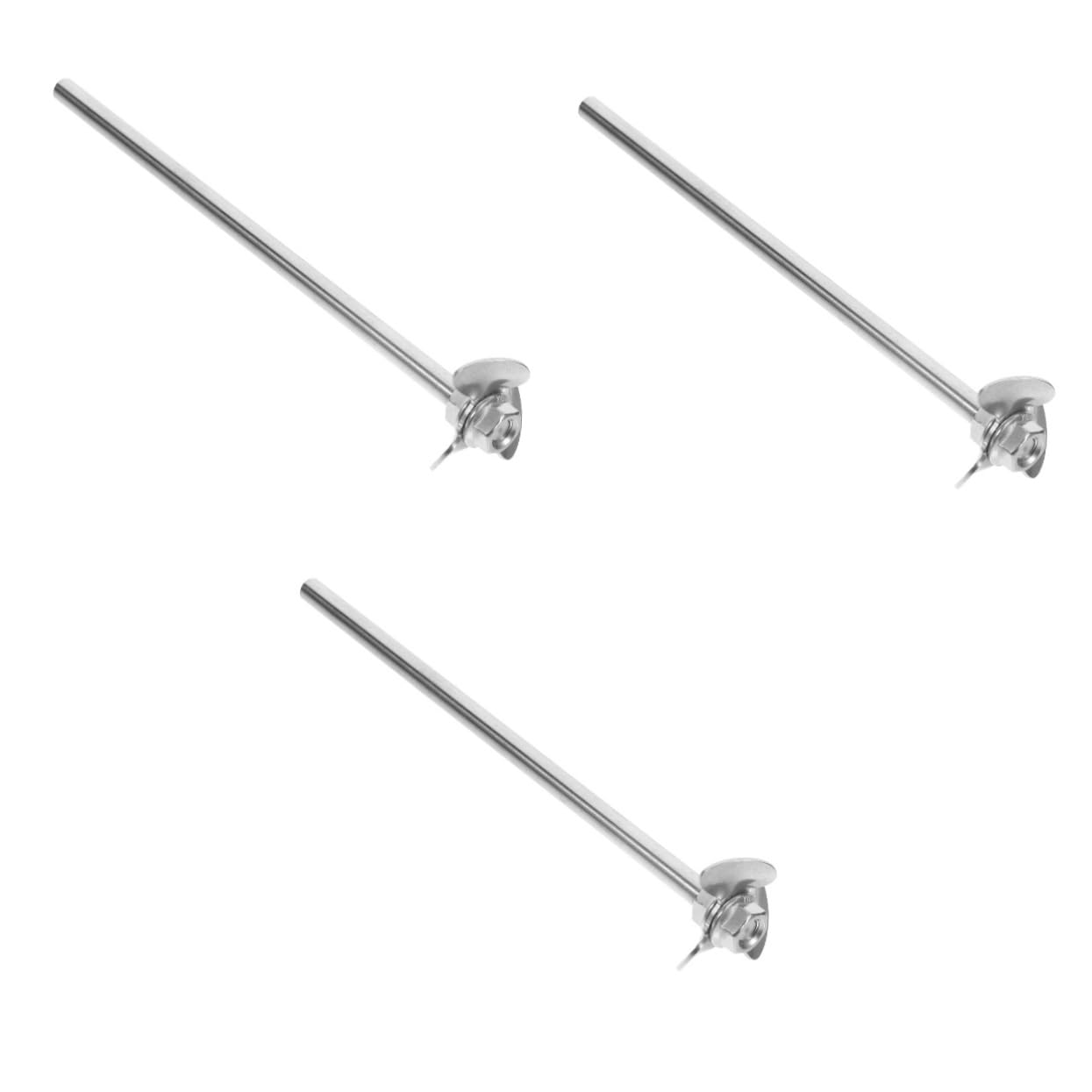 Gatuida 3sets Stirring Rod and for Laboratory Experiments Stirrer Mixer Smooth for Efficient Mixing and Rod Includes of Nuts