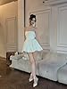 Smileven Short Strapless Engagement Party Dress Ja... #4
