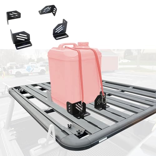 Image of MaxxHaul 50845-4 Pieces Platform Cargo Corner Brackets with Stainless Steel Anchor Points for 50616 64-inch Platform Rack