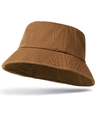 Toddler Bucket Hat Upf 50+ Sun Protection Cotton Hat For Kids Cute Bucket Sun Hat For Boys Girls Summer Brown #TOP23