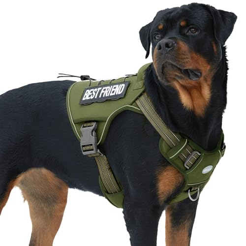 Image of AUROTH Tactical Dog Harness for Large Dogs, Heavy Duty No Pull Pet Vest
