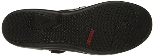 Apex Womens Women's Petals - Janice Black Mary Jane Flat, Black, 5 X-Wide US3