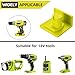 MLYNZXJSY 20 Pack Tool Holder Compatible with 18V Power Tool Wall Mount Portable Holder Mount Hanger Organizer with Screws Easy Installation for Workshop Garage