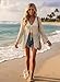 SHEWIN Womens Crochet Cardigan Sweaters with Tie Lightweight Kimono Cardigans for Women Trendy Summer Cardigan 2026 Beige X-Large