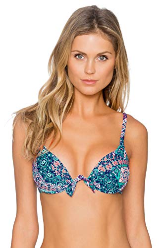 Sunsets Women's Standard Legend Continuous U-Wire Bra Sized Bikini Top Swimsuit, Grand Bazaar, D-Cup