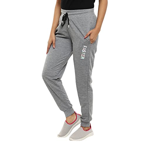 Image of V MART Women Western Solid Poly Cotton Interlock Track Pants