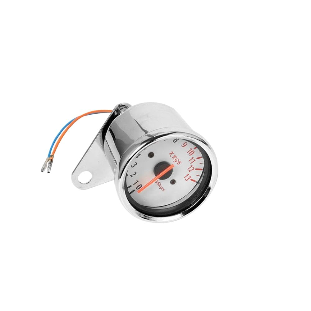 Amazon.co.jp: レトロオートバイタコメーター 0-13000 RPM ゲージ Rev