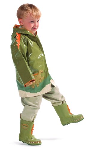 Kidorable Boys' Dinosaur Rain Boot, Green, 6 M Us Toddler #TOP4