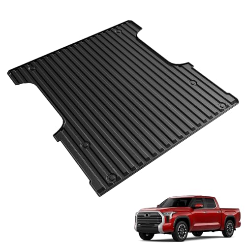LUMWAY Truck Bed Mat for Toyota Tundra 2022-2026 All Weather Truck Bed Liner for 2026 2025 Toyota Tundra 5.5FT TPE Cargo Liner Truck Mat
