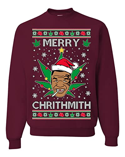 Wild Bobby Merry Chrithmith Ugly Christmas Sweater Unisex Crewneck Graphic Sweatshirt