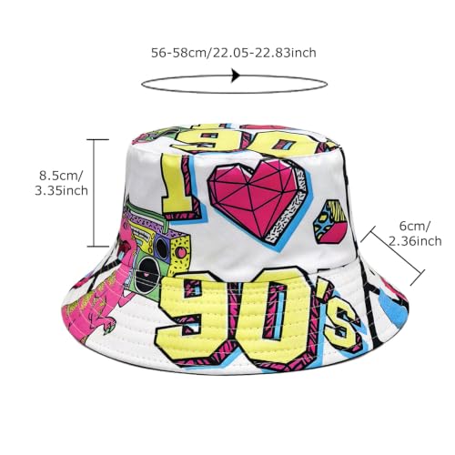 Image of Bucket Hat for Women Men,Travel Sun Beach Cap,Unisex Fishing Outdoor Boonie