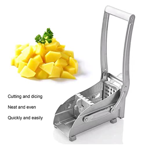 Stainless Steel French Fry Cutter, Vegetable and Potato Slicer Potato Cutter Potato Chipper Fries Cutter Machine Home Kitchen Tool - Image 2