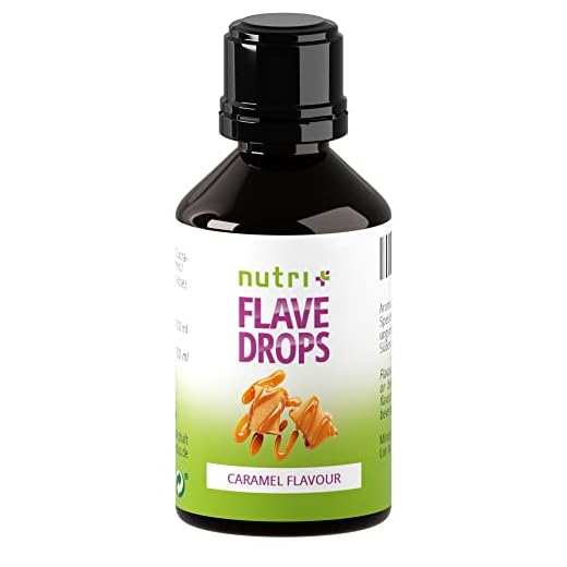 Nutri+ FlaveDrops, karamellsmak, 30 ml, noll kalorier
