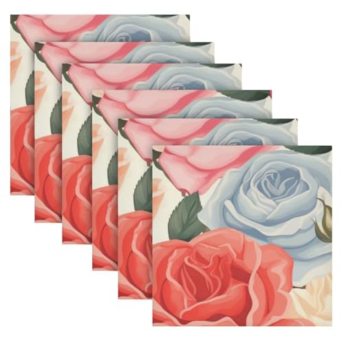 Servilletas de Tela Multicolor Pack de 6 20x20 in miniatura 2