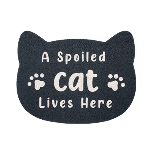 Sunlit 30" x 23.4" Cute Cat Mats, Indoor Outdoor NonSlip Front