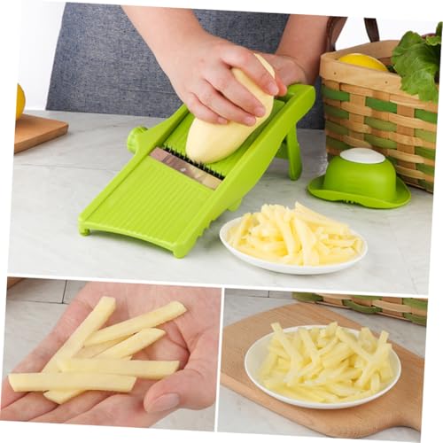 Cortadora y ralladora manual para verduras NUOBESTY verde miniatura 5
