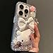 Compatible with iPhone 14 Pro Max Case Bling Diamond Glitter Rhinestone for Girls Women Cute Sparkly Shiny Gem 3D Bowknot Crystal Girly Luxury Fashion Clear Protective Phone Case