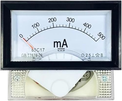 Ampèremètre de tableau CC 85C17 indicateur analogique de courant 0-1mA