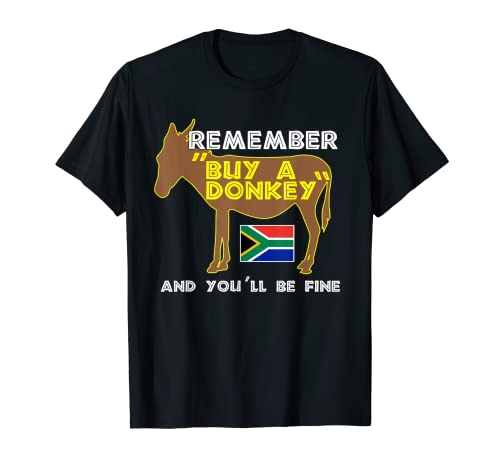 Comprar Un Burro Sudáfrica Divertido Traducción Turística Braai Camiseta
