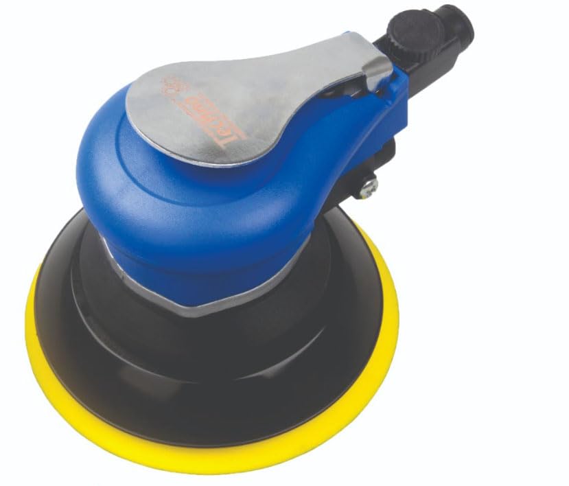 Techno Air Sander, 5 inch Lightweight Heavy Duty Pneumatic Palm Sander for Metal for Woodworking (Yellow & Blue) (B0CTSXH1WP) Amazon Price History, Amazon Price Tracker