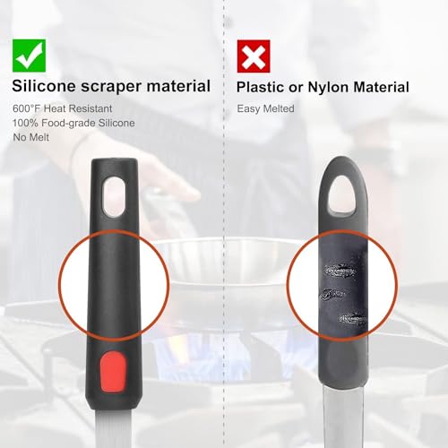 Image of Kitchen Silicone Fish Spatula Turner Wide Pancake Spatulas for Nonstick Cookware Pans Omelette Egg Spatula 600F Heat-Resistant Kitchen Silicone Utensils 1 Pcs