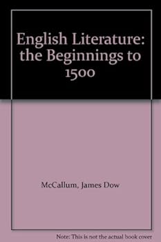 Hardcover English Literature: the Beginnings to 1500 Book