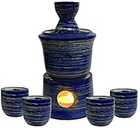 Algopix Similar Product 17 - KCHAIN 5 in 1 Ceramic Sake Set Hand