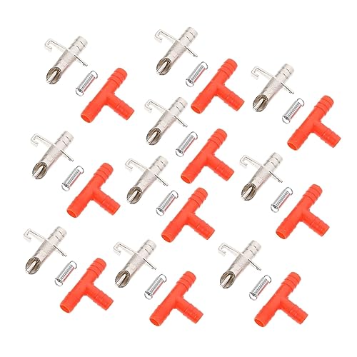CIYODO 30pcs Nipple Drinkers for Rabbits Ferrets Chinchilla Automatic Water Feeder for Small Animals