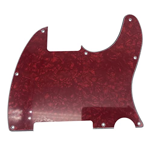TSTS テレキャスター用 8 穴 TL ブランク ピックガード スクラッチ プレート ネジ付き 各種色 交換用ギターピックガード(Color:11)