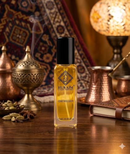 Image of ONE MILLION PERFUME 25 ml. | HURAIM Brand | Bold, woody-spicy-Leathery fragrance, Luxury seductive scent evoking wealth and power. Heavy Projection-Long Lasting Perfume