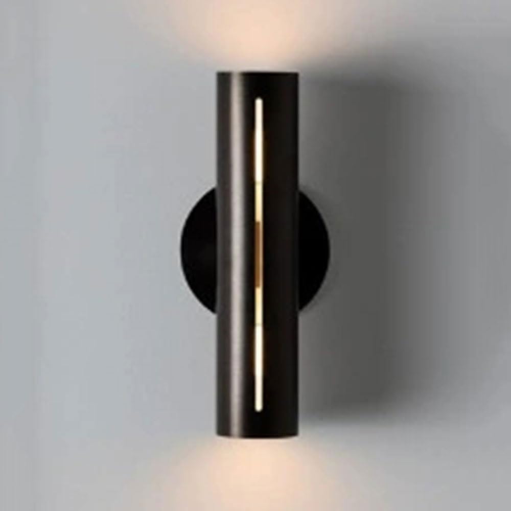 XYBZJP Top and Bottom Illuminated Wall Lamp, 11.8in Iron Wall Sconce, American Industrial Style LED Wall Light, Dining Room Staircase Corridor Decorative Lighting Fixtures
