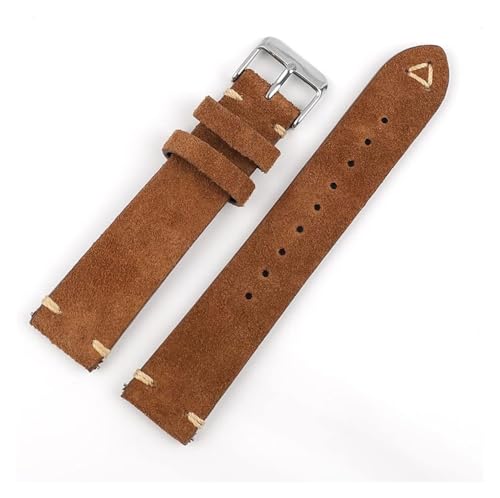 Bracelet de montre en cuir vintage JCAKES 20mm 22mm rétro et souple