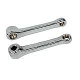 Sunlite Unicycle Cotterless Steel Crank Arm Set, Silver
