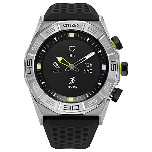 Citizen CZ Smart Gen 1 Hybrid smartwatch 44mm, Continuous Heart Rate Tracking, Fitness Activity, Golf App, Displays Notifications and Messages, Bluetooth Connection, 15 Day Battery Life