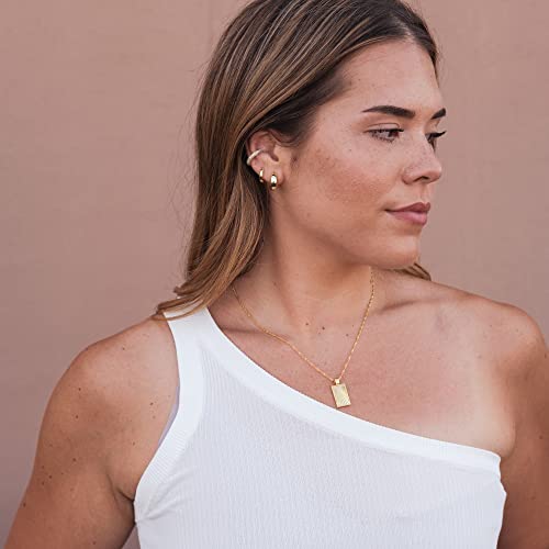 LEMON GRASS Womens Rose Coin Gold Necklace | Flower Disc Necklace Flat Curb Chain 16''+2''3