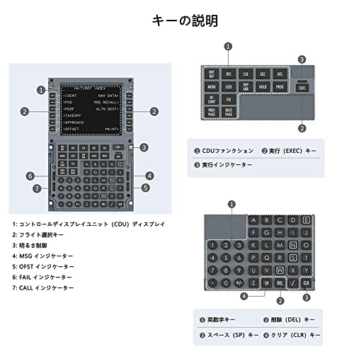 フライトシュミレーター　CDU パネル フライトシュミレーター CDU パネル フライトシュミレーター CDU