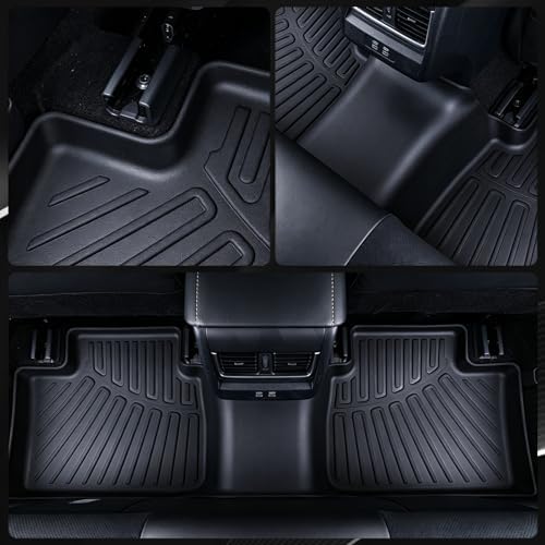 AltraVos Floor Liner for 2021-2025 Jeep Grand Cherokee L (Only for 6 Seats), TPE Floor Mats & Trunk Mat & 2nd and 3rd Backrest Mat for 2025 Grand Cherokee L Accessories — view 4