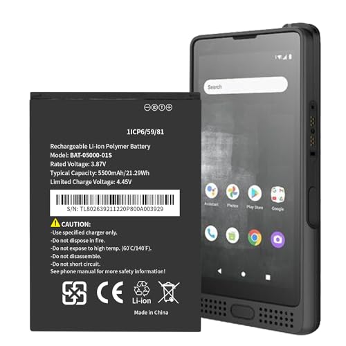 WUHAO for Sonim XP10 XP9900 Replacement Battery Upgraded 5500mAh BAT-05000-01S Battery