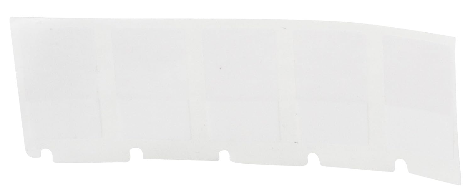 Brady Etichette autoadesive in vinile autoadesive (M4-47-427), 1,3 cm di altezza x 2,5 cm di larghezza, nero su bianco, trasparenti, 360 etichette