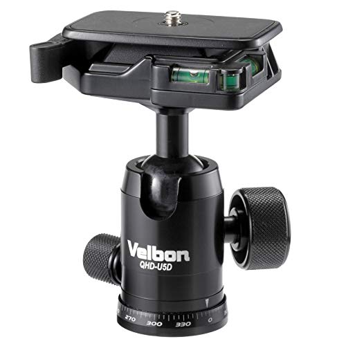 Velbon 自由雲台 QHD-U5D 中型 底面径41mm コマ止め方式 DIN規格クイックシュー対応 アルミ製 324887