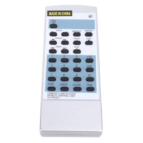 Jopwkuin Mando a Distancia para Reproductor de CD, Mando a Distancia de Repuesto ABS Premium para CU PD043 CU PD048 PD 5100 PD M453 PWW1056 HS7 P6050 PD8070, Paquete de 2 para Uso Doméstico