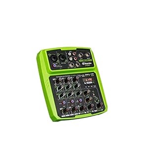 YAOUFBZ Professionele 4-kanaals Mini Mixer met Reverb USB Bluetooth Home Computer Live Mixing Effect (4 Kanaal)