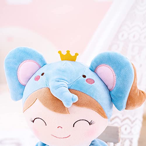 Gloveleya Spring Girl Baby Doll Baby Girl Gift Kids Plush Elephant Toy Blue 15" #TOP3