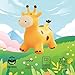 Bouncy Inflatable Giraffe Horse - Bouncy Pals Hopping Toy with Pump for Ages 1-8 Years - Ideal Children's Gift and Birthday Present