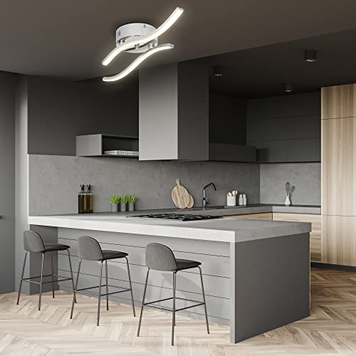 ECD Germany Lampada da Soffitto LED 12W Plafoniera...